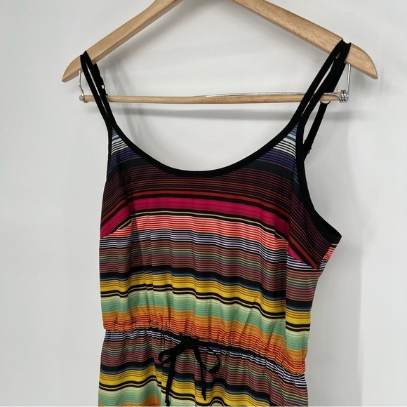 Athleta Havana‎ Rainbow Stripe Midi Sundress - Picture 6 of 15